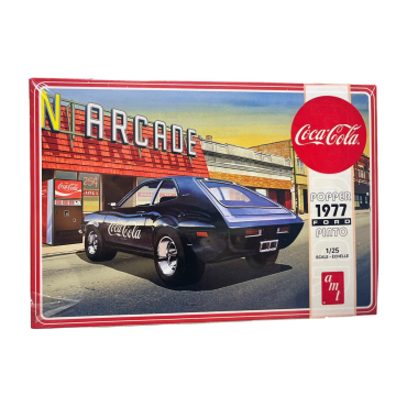 KIT PARA MONTAR AMT POPPER FORD PINTO 1977 COM MÁQUINA DE COCA-COLA 1/25 AMT 1166